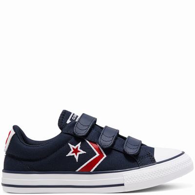 Converse Easy-On Star Player - Lasten Tennarit - Obsidian/Punainen